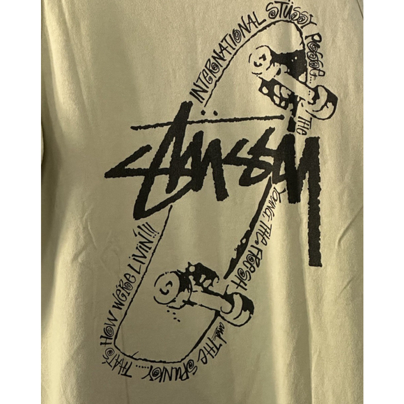 Vintage Stussy SS Logo Graphic Tank Top Shirt Men’s Large Skater Y2K Grunge - Picture 1 of 7